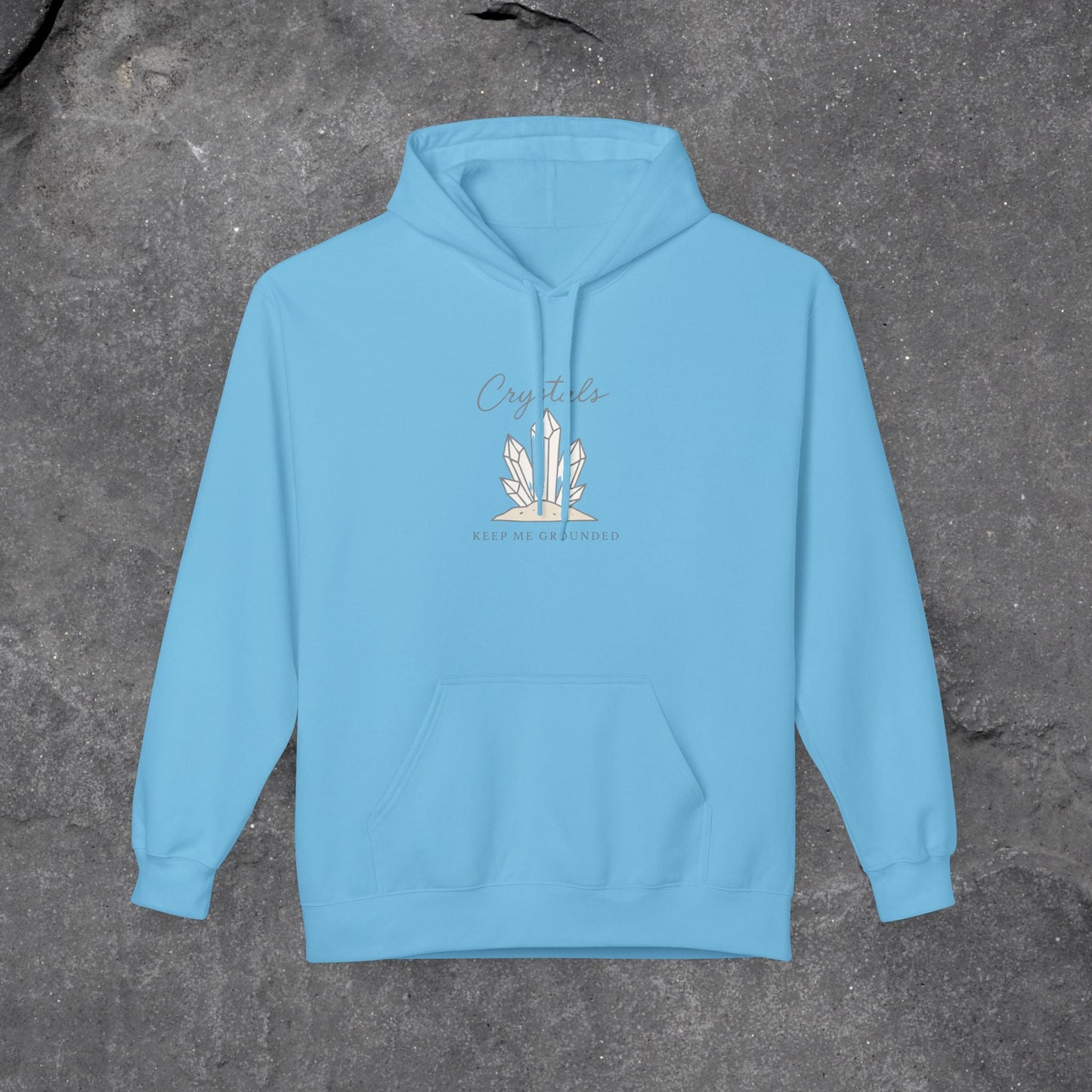 Crystal Vibes Fleece Hoodie - Perfect for Spiritual Seekers & Crystal Lovers - LustreCo