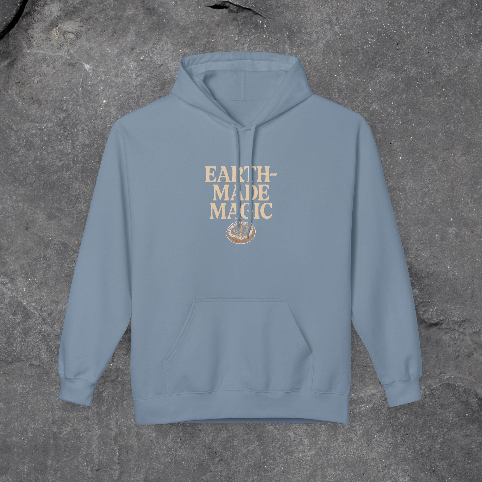 Earth - Made Magic Fleece Hoodie | Cozy Nature - Inspired Sweatshirt | Perfect for Outdoor Lovers, Gifts for Earth Day, Magical Moments - LustreCo