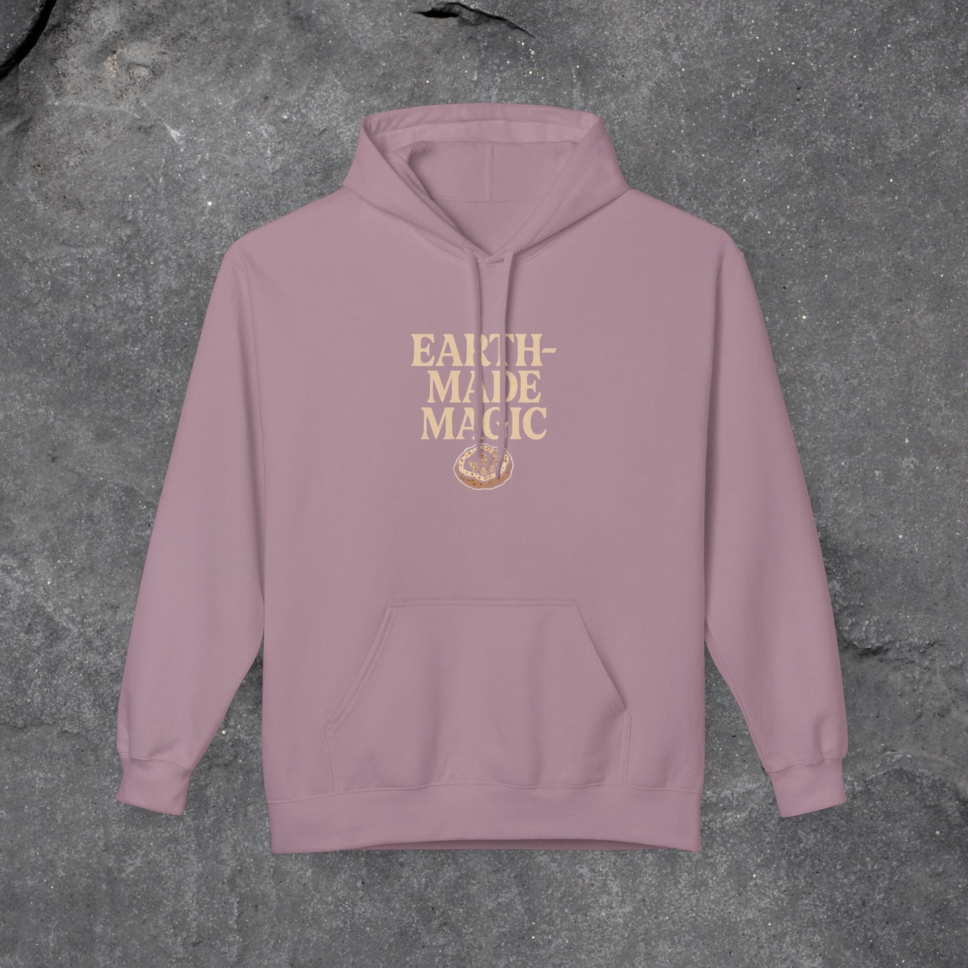 Earth - Made Magic Fleece Hoodie | Cozy Nature - Inspired Sweatshirt | Perfect for Outdoor Lovers, Gifts for Earth Day, Magical Moments - LustreCo