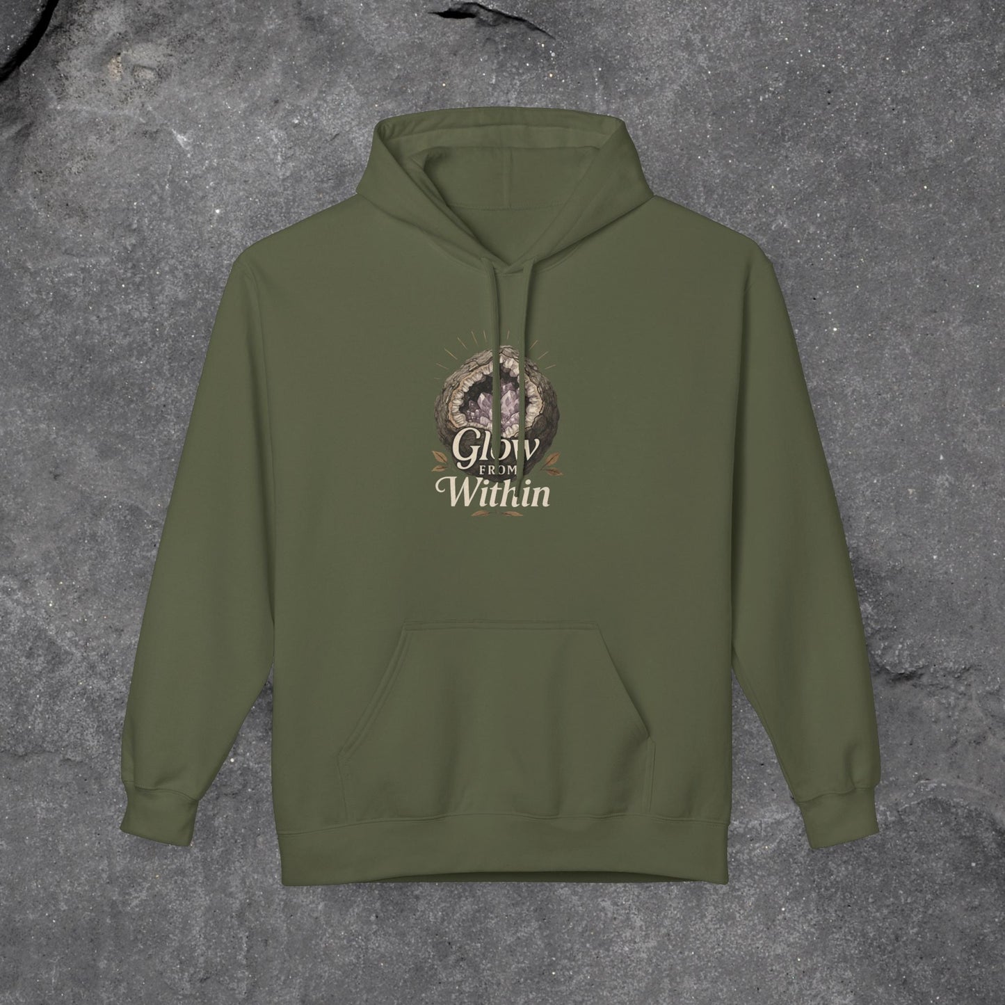 Glow Within Hoodie: Cozy Inspo Gift for Her, Spiritual Self-Care Sweatshirt - LustreCo