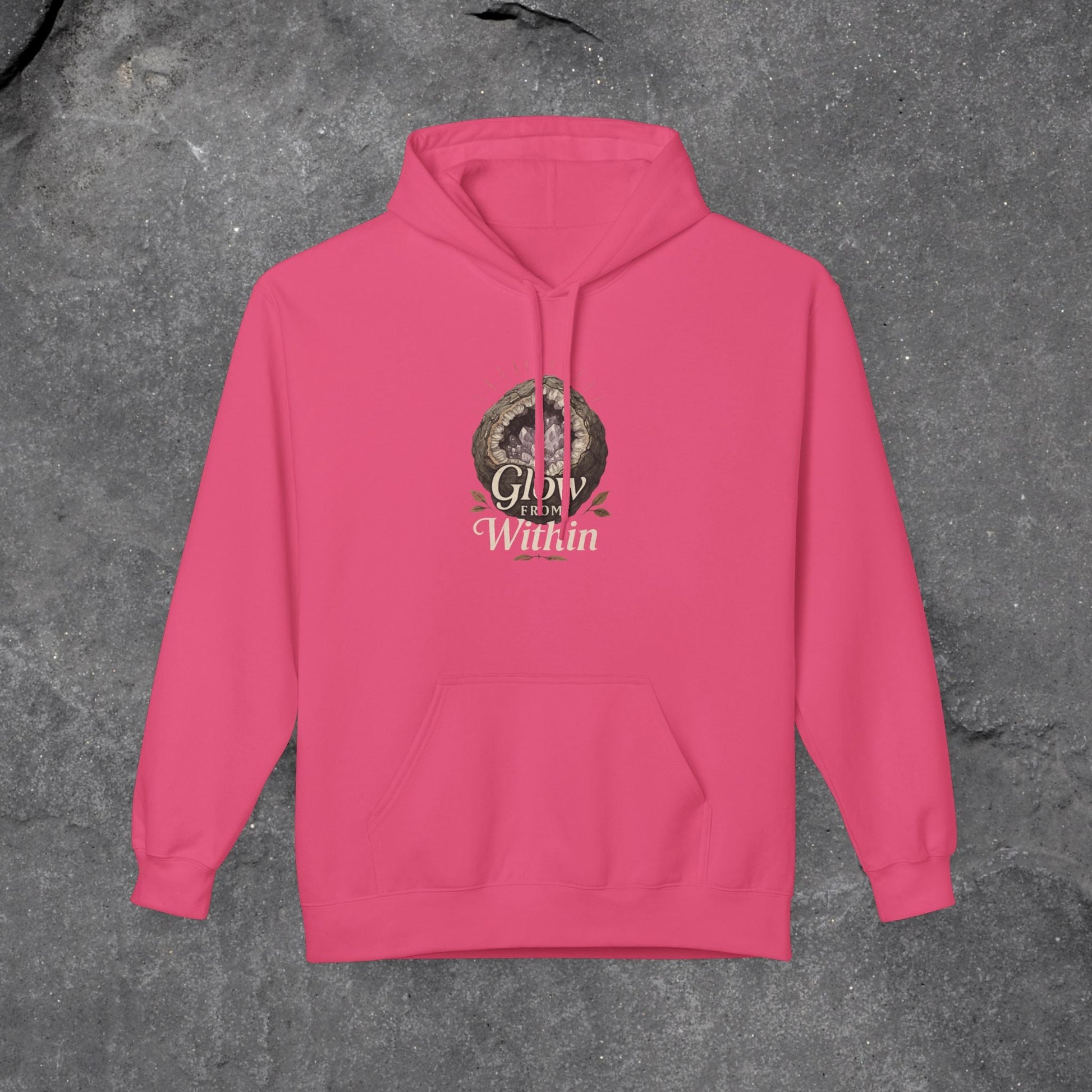 Glow Within Hoodie: Cozy Inspo Gift for Her, Spiritual Self-Care Sweatshirt - LustreCo