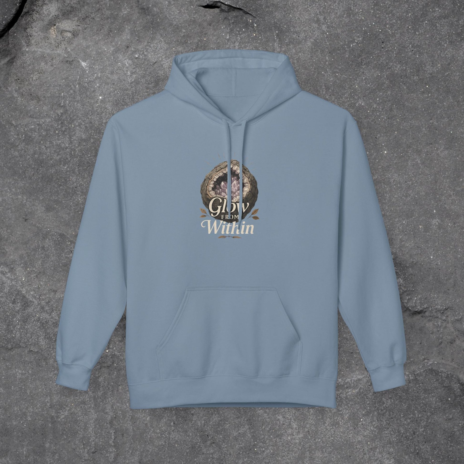 Glow Within Hoodie: Cozy Inspo Gift for Her, Spiritual Self-Care Sweatshirt - LustreCo