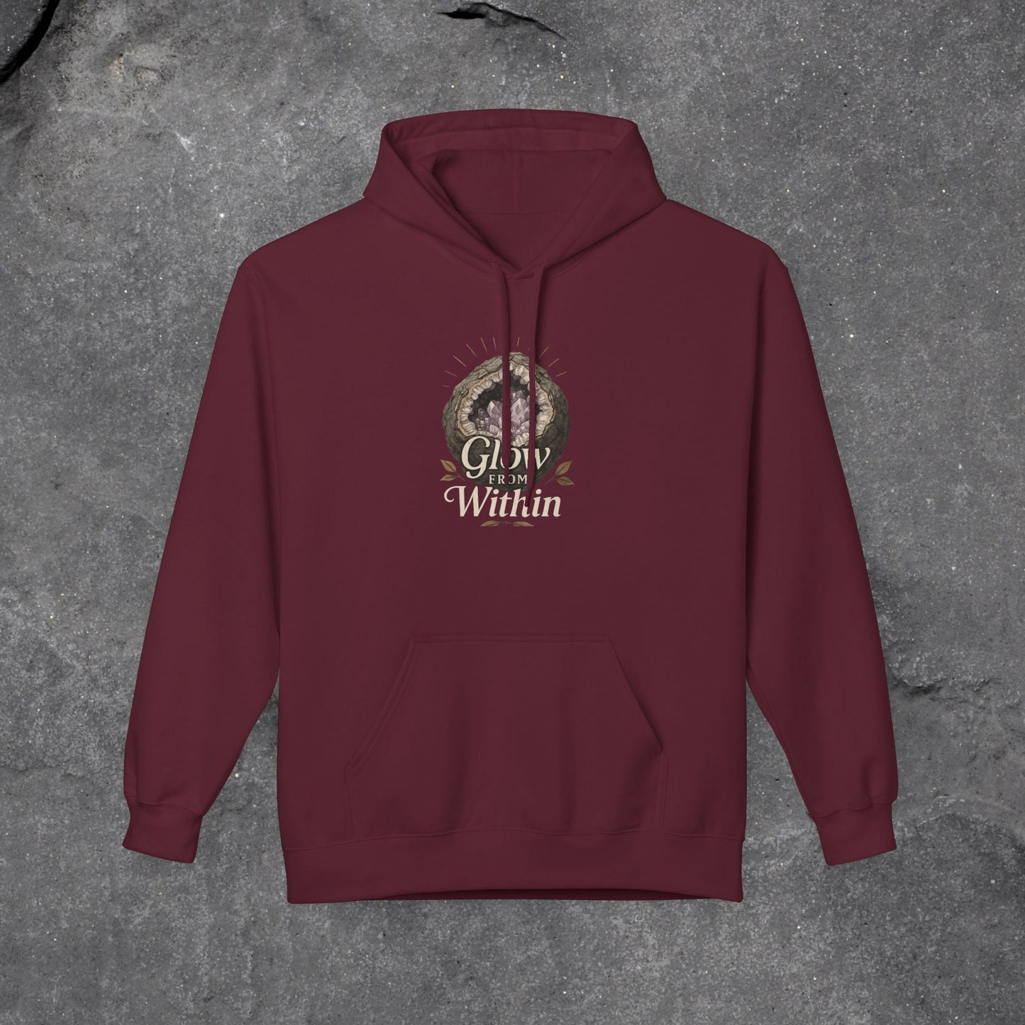 Glow Within Hoodie: Cozy Inspo Gift for Her, Spiritual Self-Care Sweatshirt - LustreCo