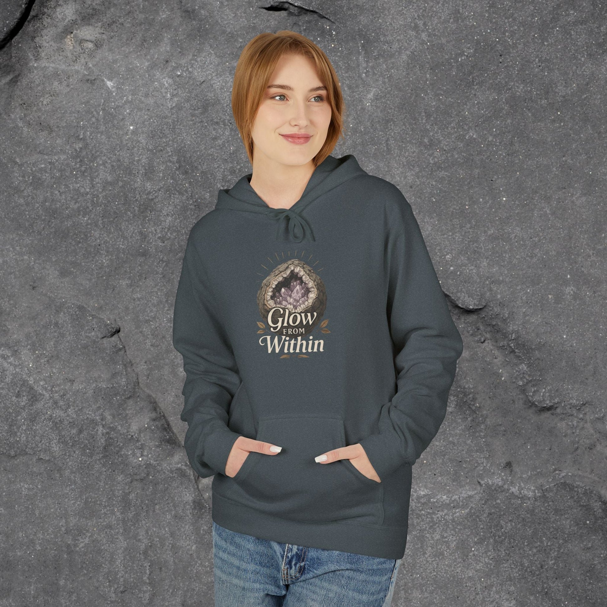 Glow Within Hoodie: Cozy Inspo Gift for Her, Spiritual Self-Care Sweatshirt - LustreCo