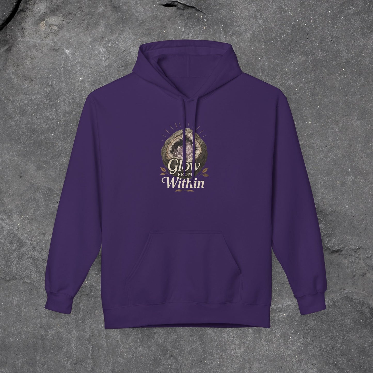 Glow Within Hoodie: Cozy Inspo Gift for Her, Spiritual Self-Care Sweatshirt - LustreCo
