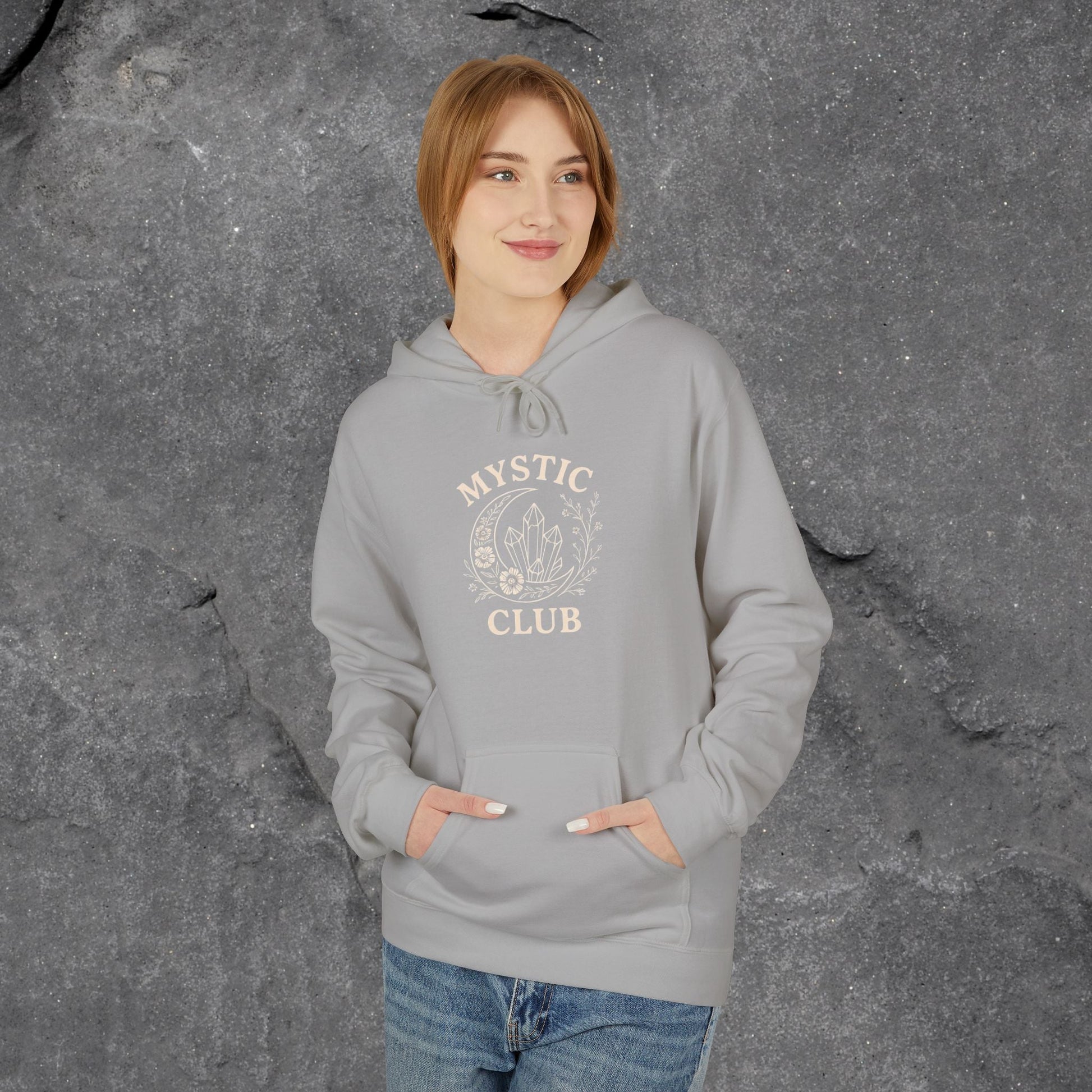 Mystic Club Fleece Hoodie - Cozy Unisex Sweatshirt for Spiritual Seekers - LustreCo