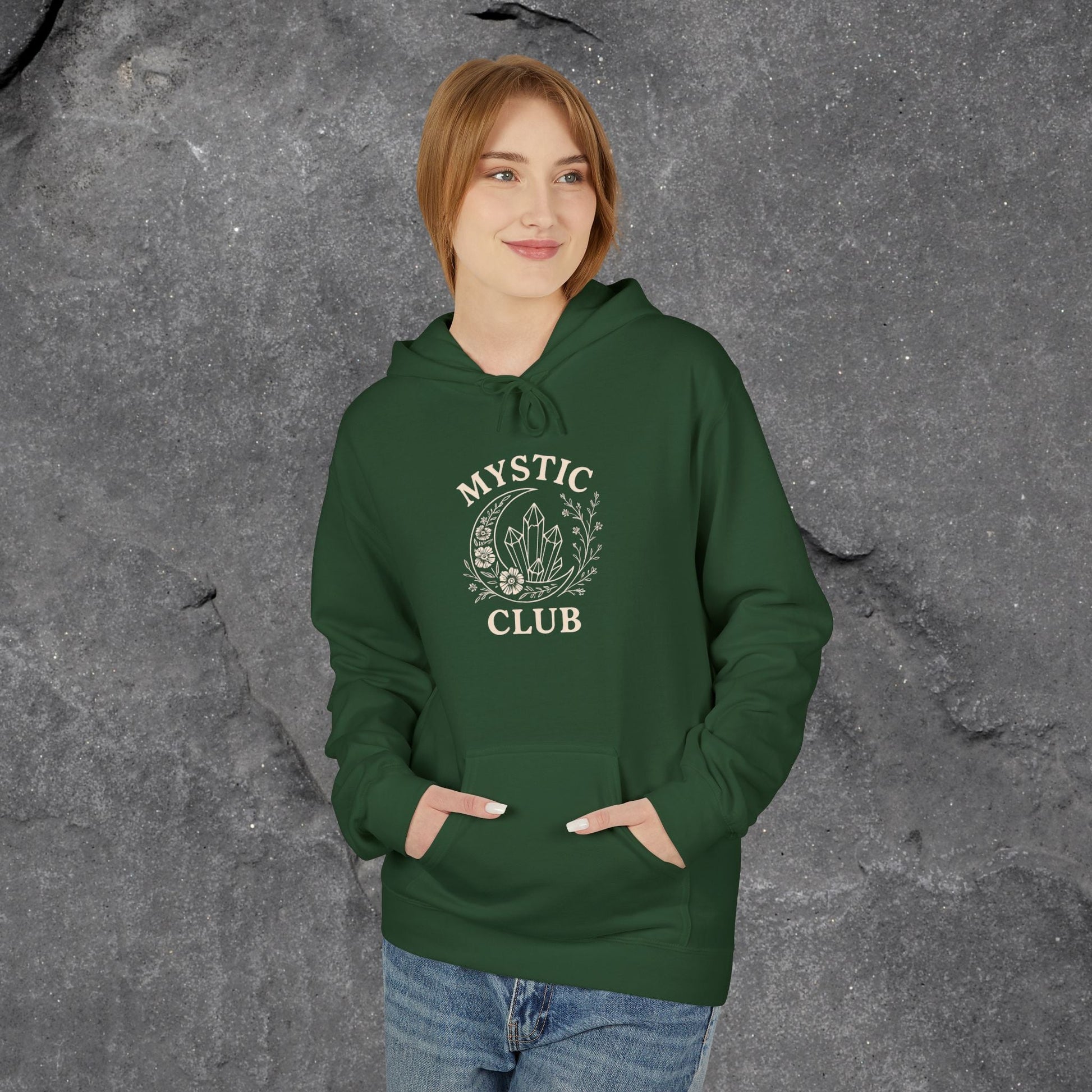 Mystic Club Fleece Hoodie - Cozy Unisex Sweatshirt for Spiritual Seekers - LustreCo