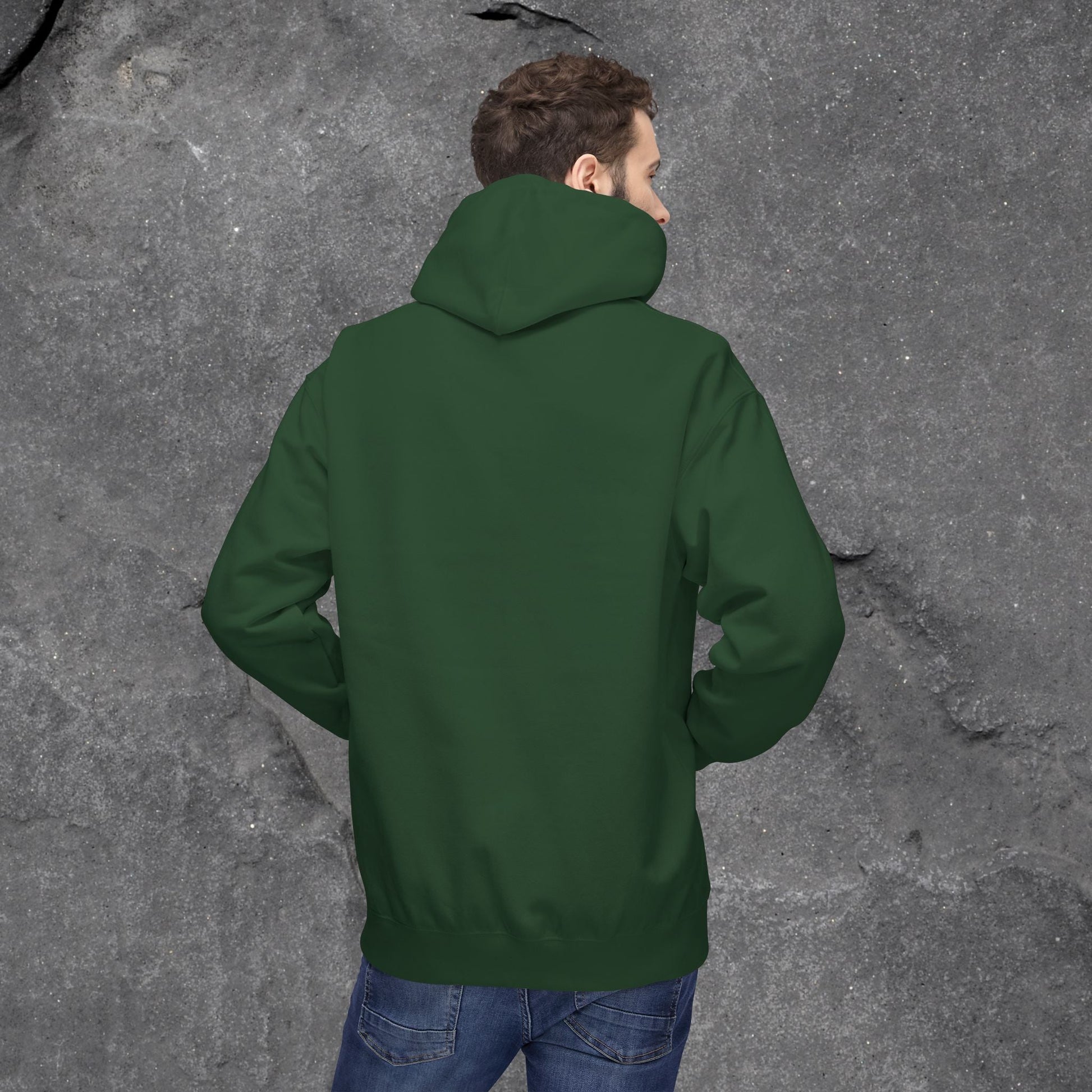 Solid as a Rock Hoodie - Unisex Midweight Fleece, Cozy Sweatshirt, Gift for Him/Her, Casual Wear, Warm Layer - LustreCo