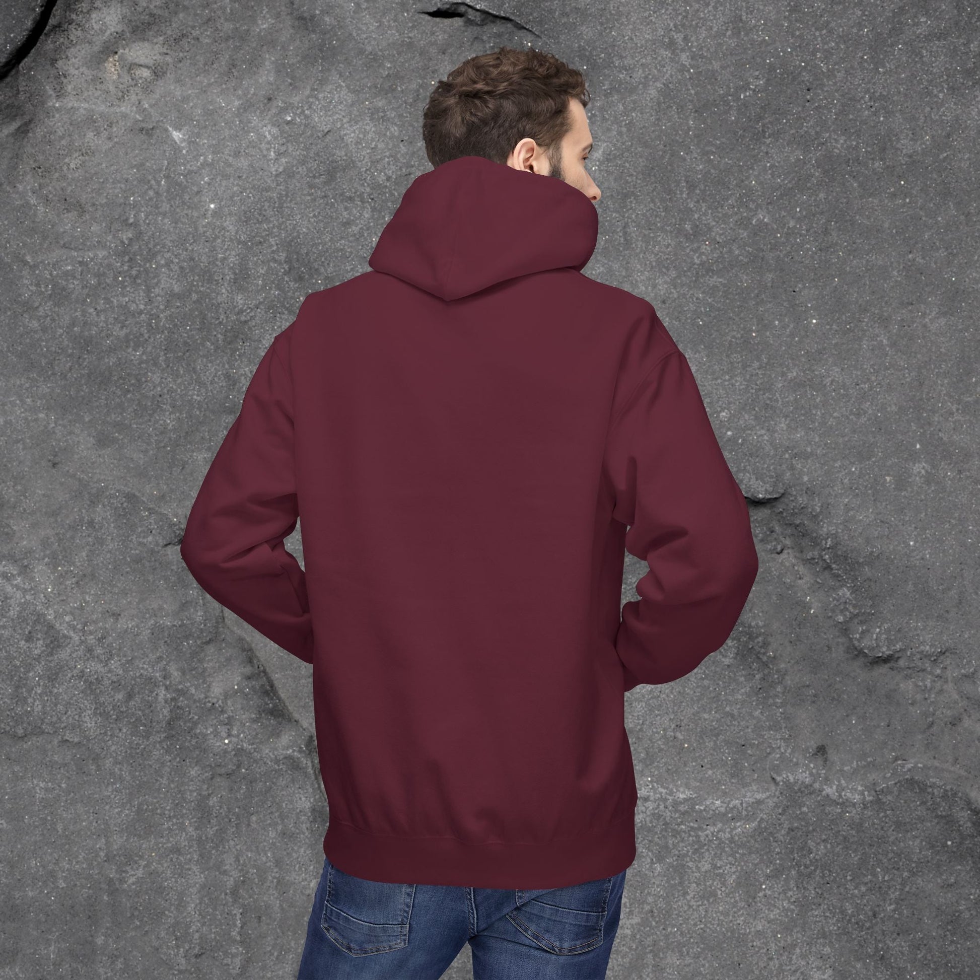Solid as a Rock Hoodie - Unisex Midweight Fleece, Cozy Sweatshirt, Gift for Him/Her, Casual Wear, Warm Layer - LustreCo