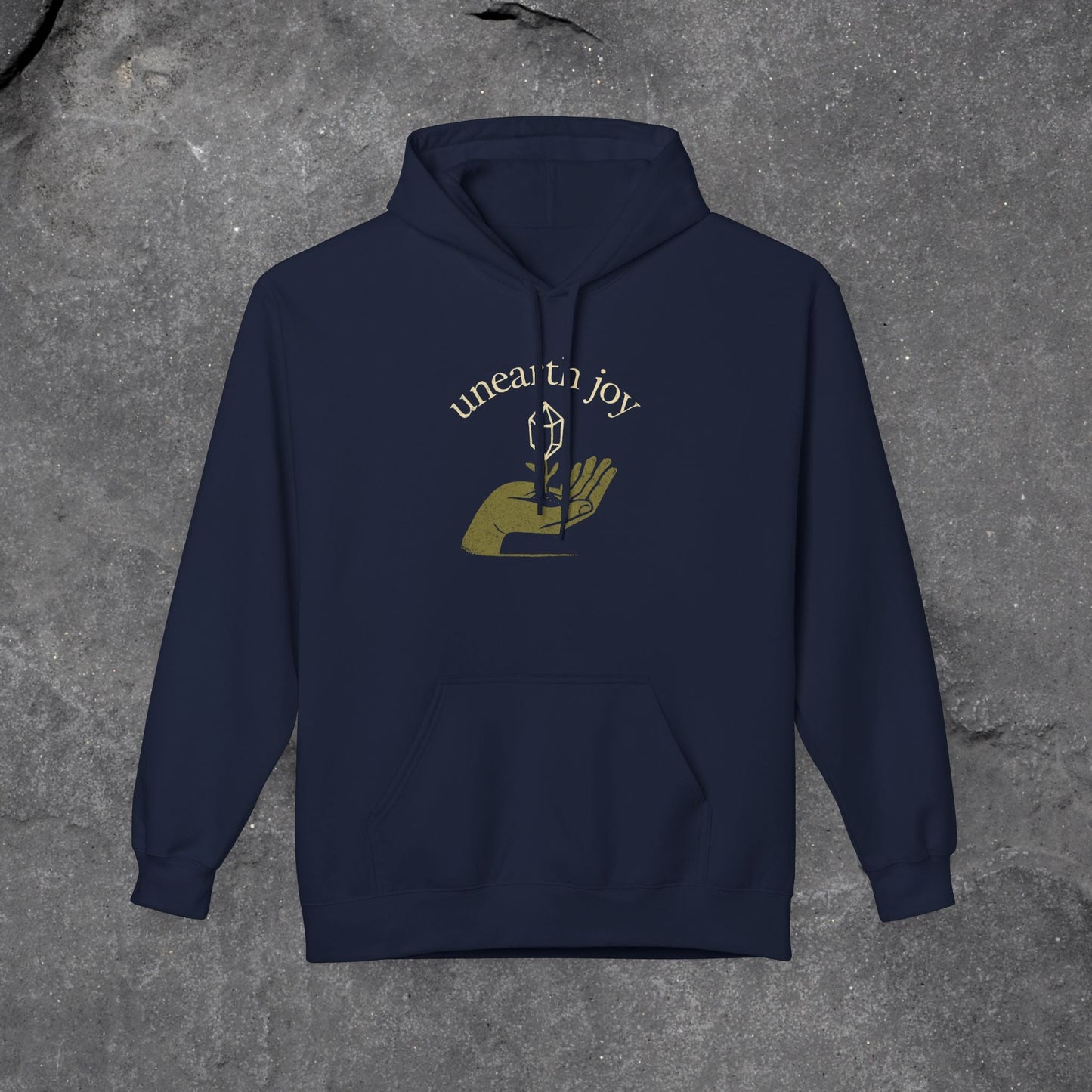 Unearth Joy Fleece Hoodie - Cozy Wellness Gift for All Occasions - LustreCo