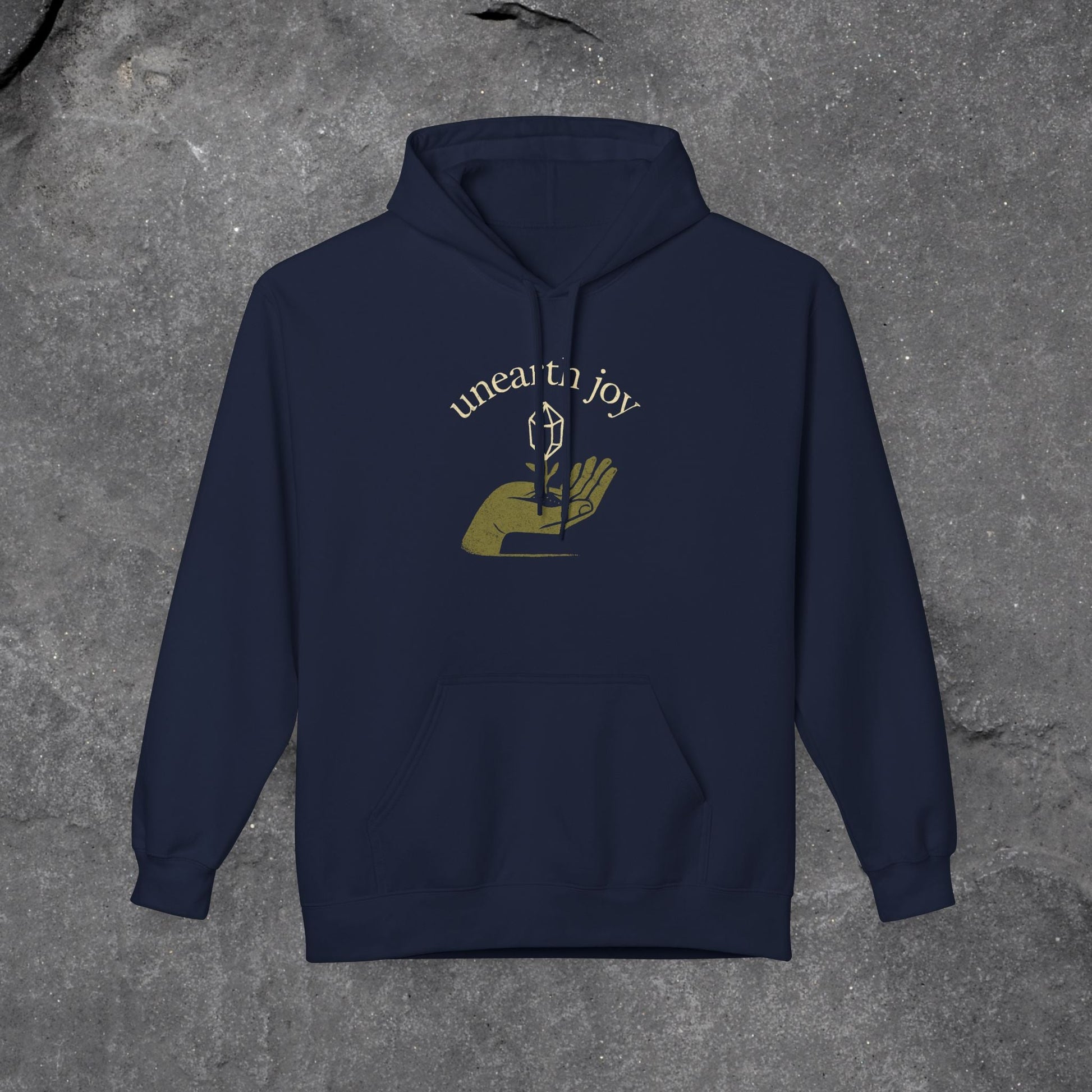 Unearth Joy Fleece Hoodie - Cozy Wellness Gift for All Occasions - LustreCo