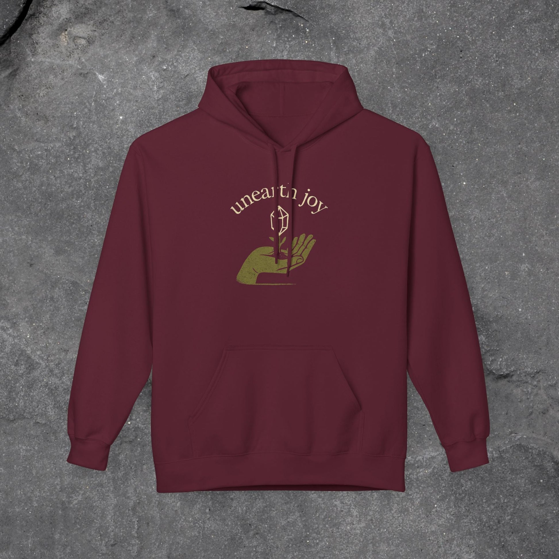 Unearth Joy Fleece Hoodie - Cozy Wellness Gift for All Occasions - LustreCo