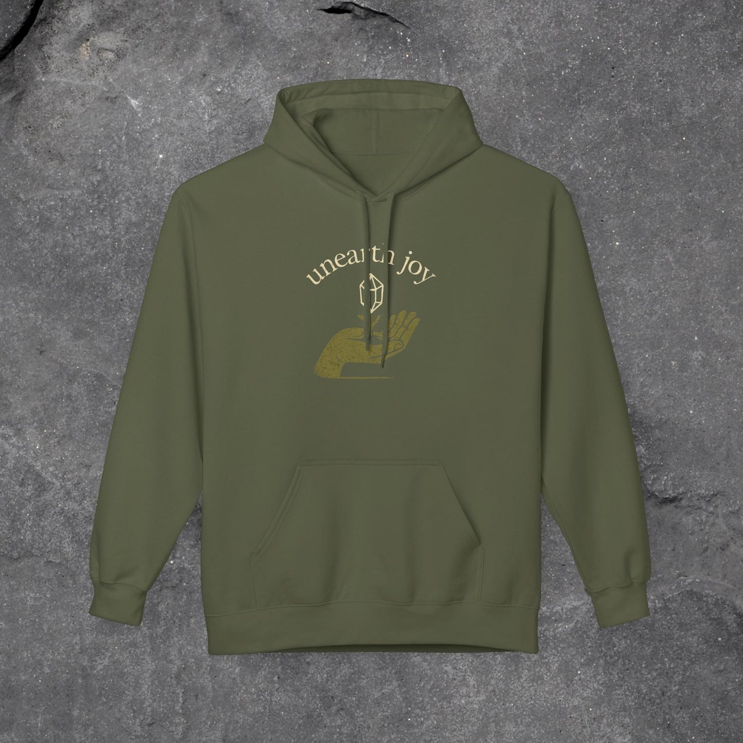 Unearth Joy Fleece Hoodie - Cozy Wellness Gift for All Occasions - LustreCo