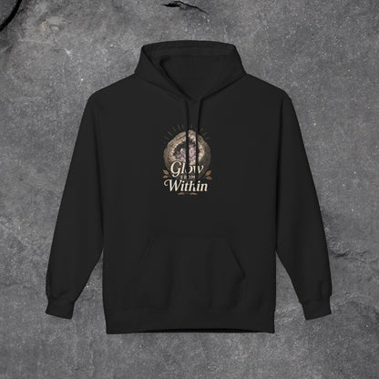 Glow Within Hoodie: Cozy Inspo Gift for Her, Spiritual Self-Care Sweatshirt - LustreCo