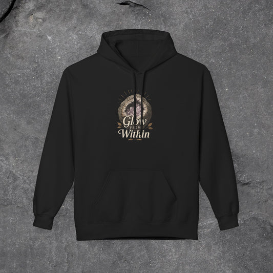 Glow Within Hoodie: Cozy Inspo Gift for Her, Spiritual Self-Care Sweatshirt - LustreCo