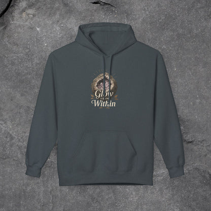 Glow Within Hoodie: Cozy Inspo Gift for Her, Spiritual Self-Care Sweatshirt - LustreCo