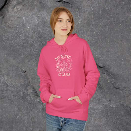 Mystic Club Fleece Hoodie - Cozy Unisex Sweatshirt for Spiritual Seekers - LustreCo