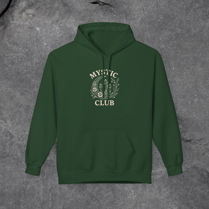 Mystic Club Fleece Hoodie - Cozy Unisex Sweatshirt for Spiritual Seekers - LustreCo