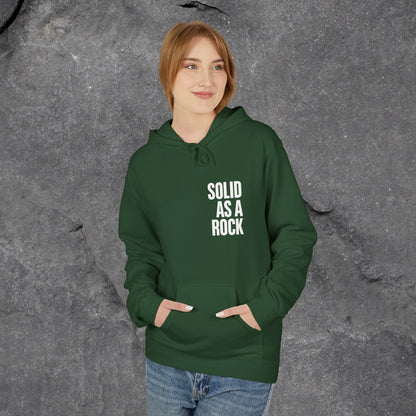 Solid as a Rock Hoodie - Unisex Midweight Fleece, Cozy Sweatshirt, Gift for Him/Her, Casual Wear, Warm Layer - LustreCo