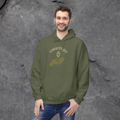 Unearth Joy Fleece Hoodie - Cozy Wellness Gift for All Occasions - LustreCo
