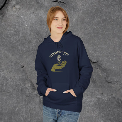 Unearth Joy Fleece Hoodie - Cozy Wellness Gift for All Occasions - LustreCo