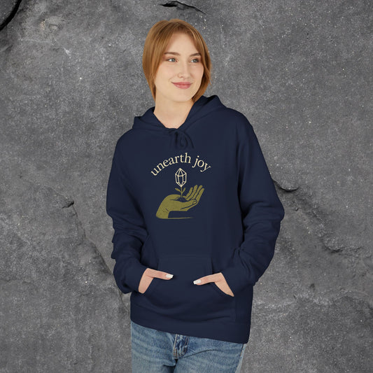 Unearth Joy Fleece Hoodie - Cozy Wellness Gift for All Occasions - LustreCo