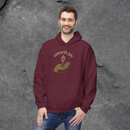 Unearth Joy Fleece Hoodie - Cozy Wellness Gift for All Occasions - LustreCo